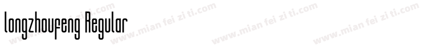 longzhoufeng Regular字体转换